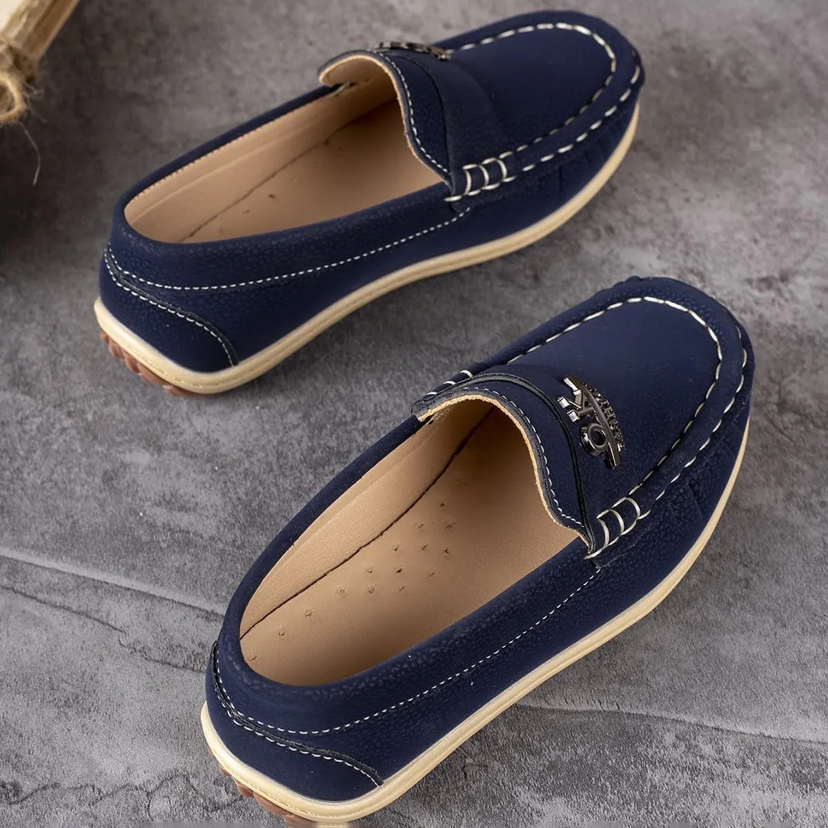 Boys Girls Penny Loafer Casual Slip On Flats Boat Boys Dress Shoes