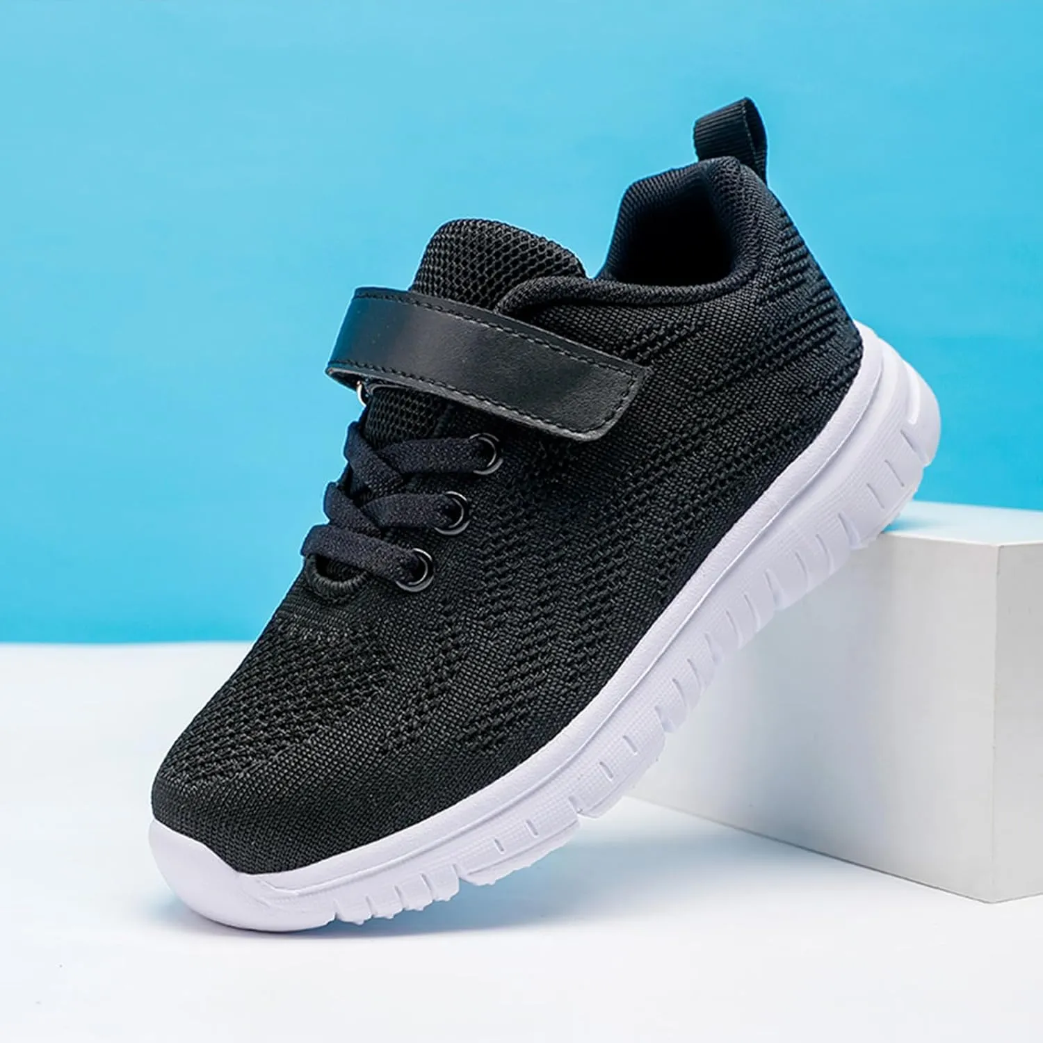 Boys Girls Sneakers Mesh Breathable Casual Lightweight Fashion Tennis Running Sport Primary School Students Athletic Kid Shoes White 11.5 US