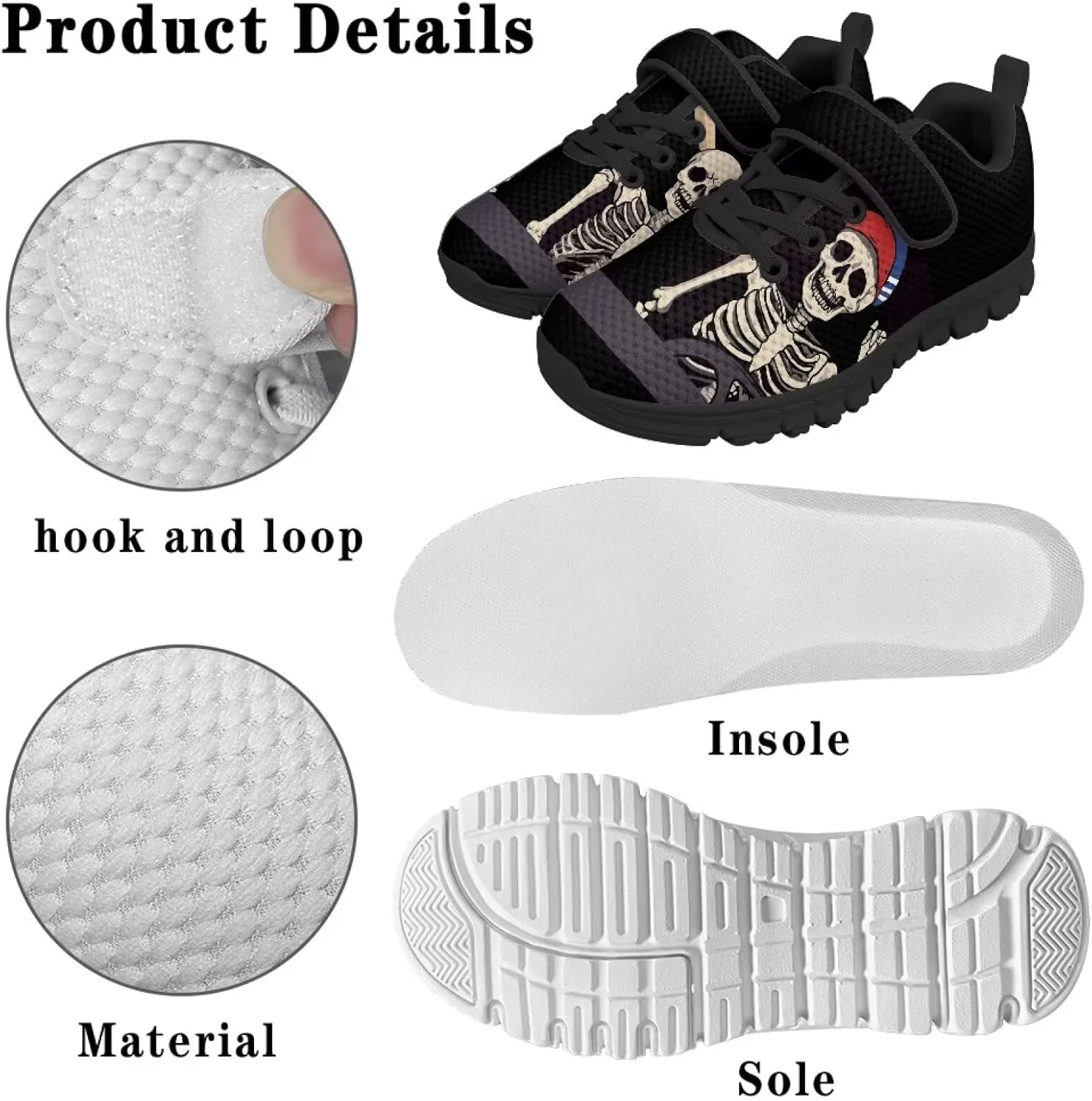 Boys Tennis Shoes Beathable Mesh Gym Athletic Shoes for Daily Wear