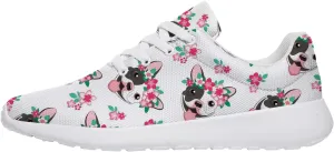 Bulldog Pattern Shoes Womens Mens Trail Running Shoes Tennis Walking Sneakers Lightweight Non-Slip Golf Shoes Gifts for Girls Boys