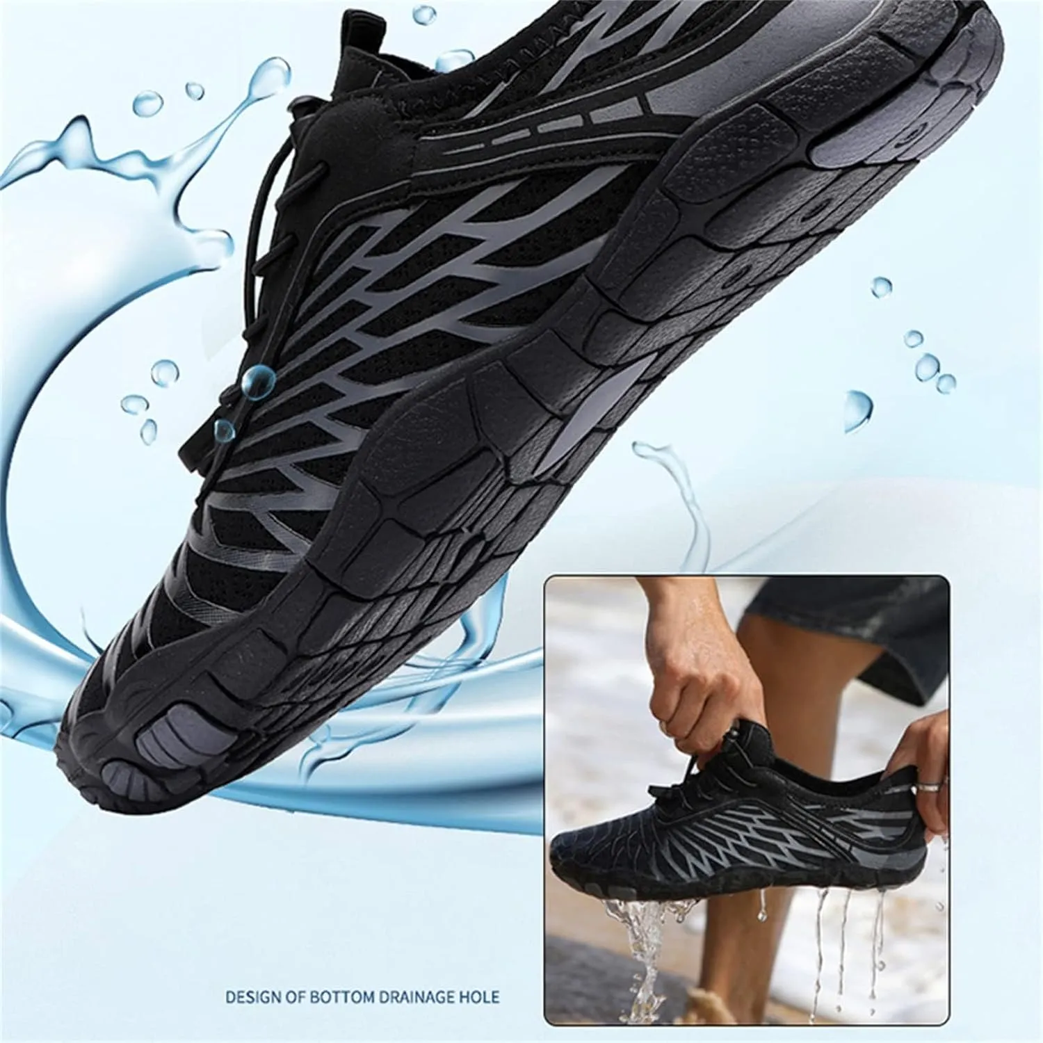 Canbebig Barefoot Shoes Women & Men Non-Slip Athletic Footwear Wide Toe Box Healthy Barefoot Shoes Breathable Running Shoe Unisex Outdoor Hiking Footwear