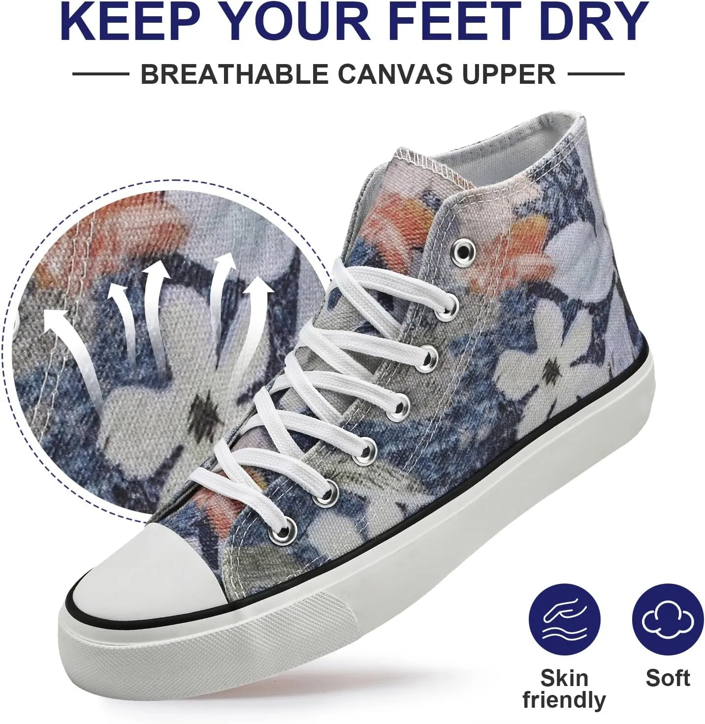 Canvas High Top Sneakers for Women Men Classic Lace Up Canvas Shoes Womens Mens Fashion High Top Sneakers Casual Tennis Walking Shoes