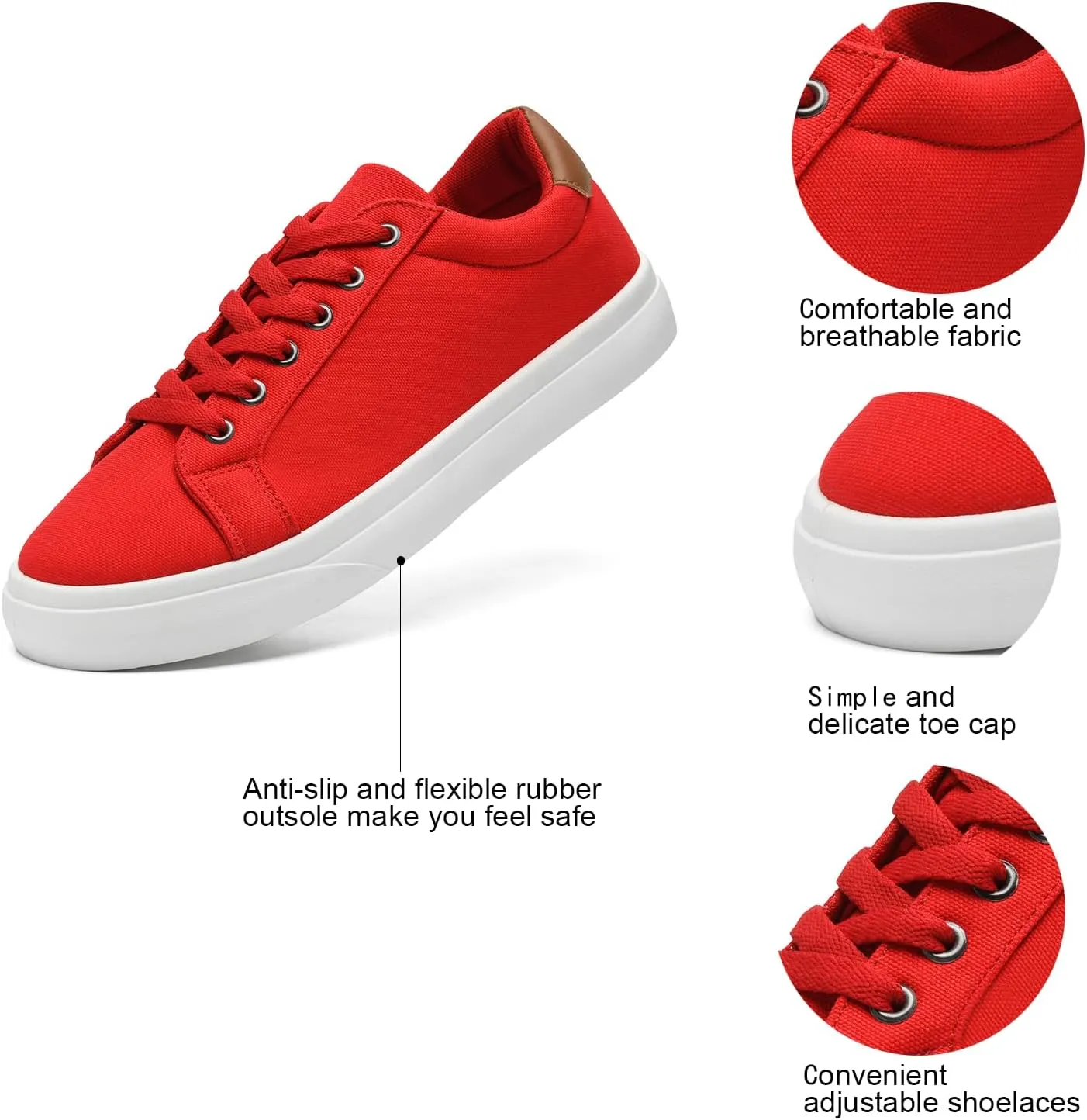 Canvas Shoes for Women and Men Low Top Lace Up Shoes Comfortable Tennis Shoes, Women's Fashion Sneakers Classic Casual Shoes