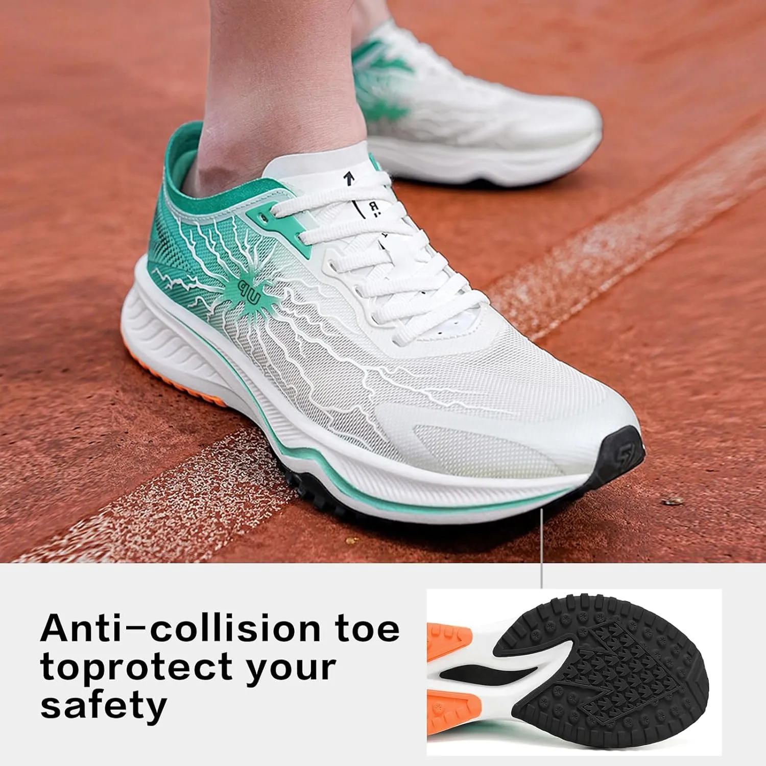 Carbon Plate Road Running Shoes Ultra Light Cushion Sole