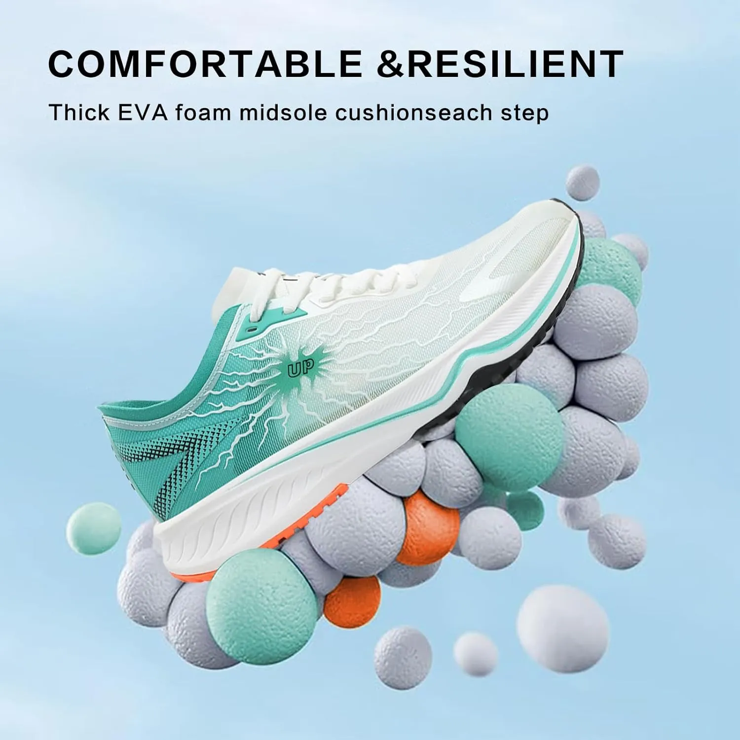 Carbon Plate Road Running Shoes Ultra Light Cushion Sole