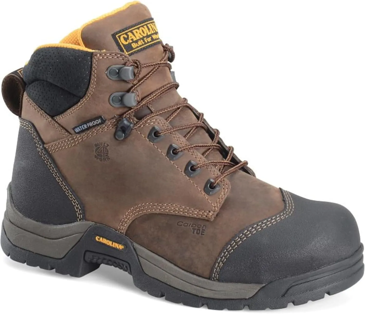 Carolina Bruno Lo Carbon Comp Toe Waterproof Work Boot for Men – Durable Leather, Slip-Resistant, Safety Toe