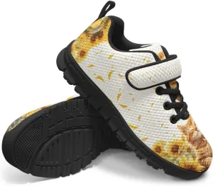 Cat Print Wide Barefoot Shoes for Boys Girls Winter Sneakers Running Shoe Athletic Walking Sneaker