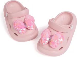 CENCIRILY Kids Girls Clogs Garden Shoes Baby Toddler Slides Cartoon Sandals Beach Pool Slipper