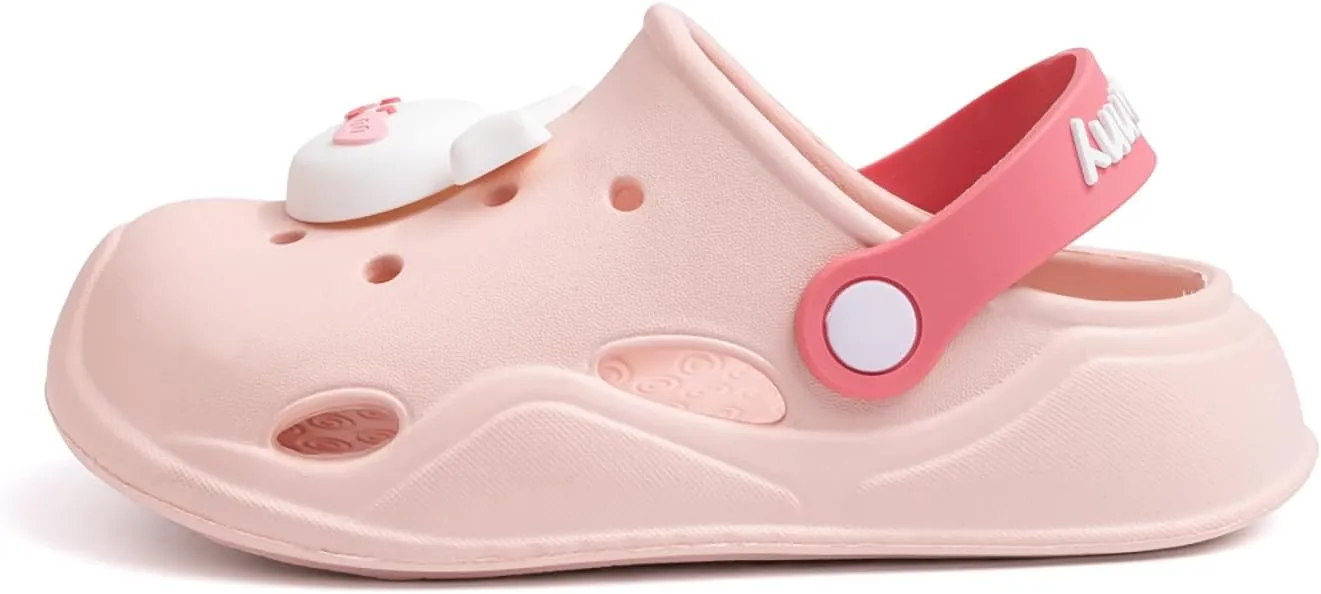 CENCIRILY Kids Girls Clogs Garden Shoes Baby Toddler Slides Cartoon Sandals Beach Pool Slipper