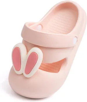 CENCIRILY Kids Girls Clogs Garden Shoes Baby Toddler Slides Cartoon Sandals Beach Pool Slipper