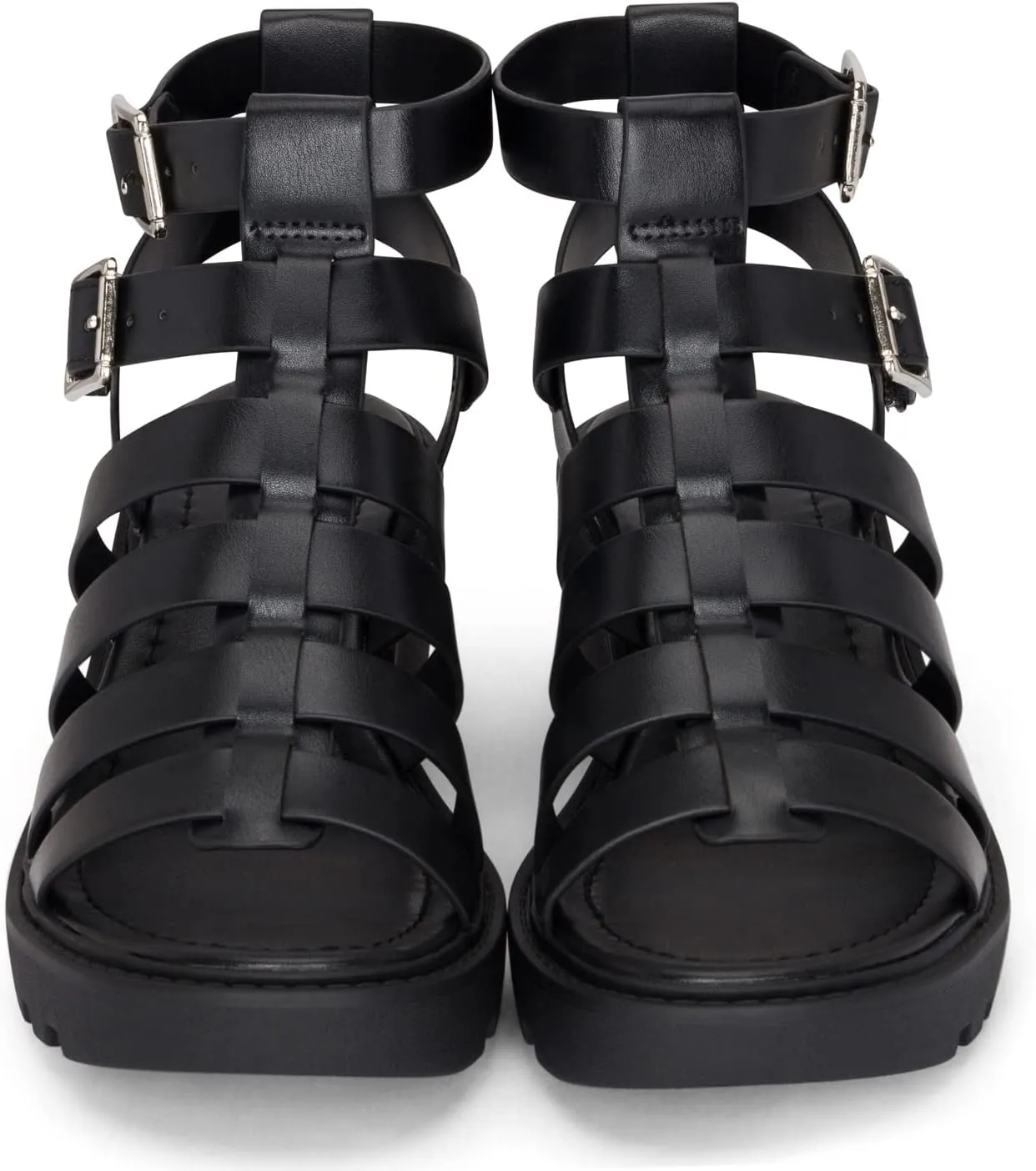Chariot & Co Fib Women's Platform Sandals – Chunky Heel Gladiator Sandals with Buckles – Summer Style with 2” Heel