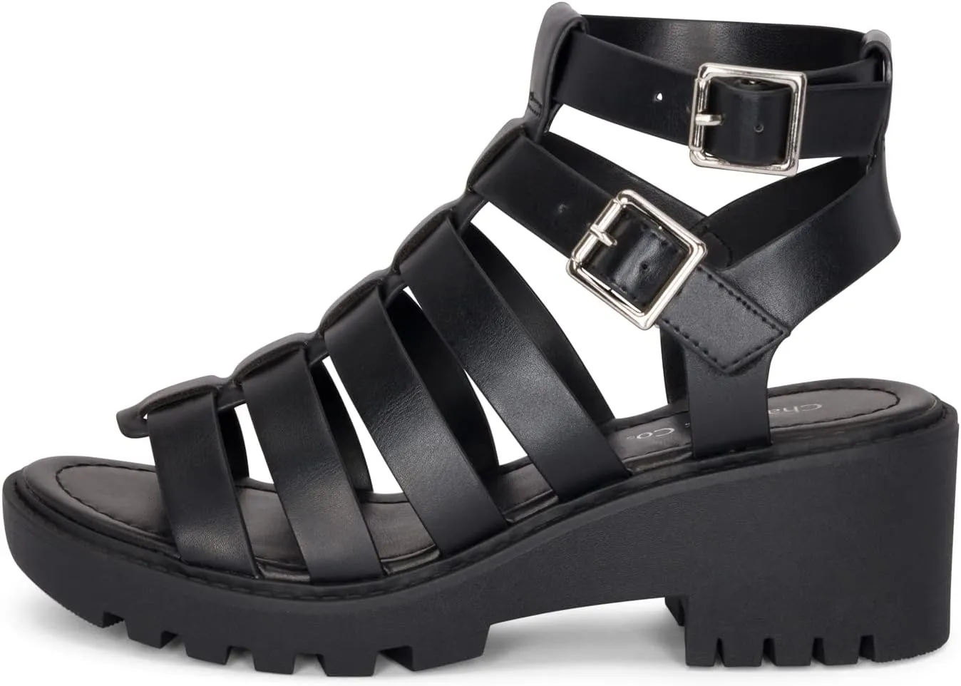 Chariot & Co Fib Women's Platform Sandals – Chunky Heel Gladiator Sandals with Buckles – Summer Style with 2” Heel
