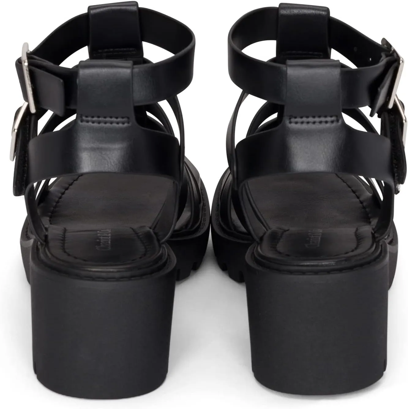 Chariot & Co Fib Women's Platform Sandals – Chunky Heel Gladiator Sandals with Buckles – Summer Style with 2” Heel