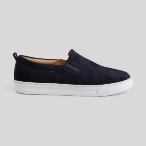 Chios Navy Suede Espadrilles