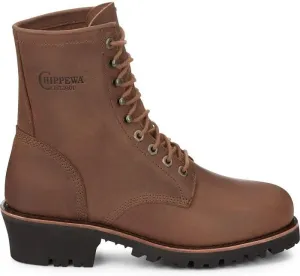 Chippewa Mens Classic 2.0 8 Inch Electrical Steel Toe Lace Up Work Safety Shoes Casual