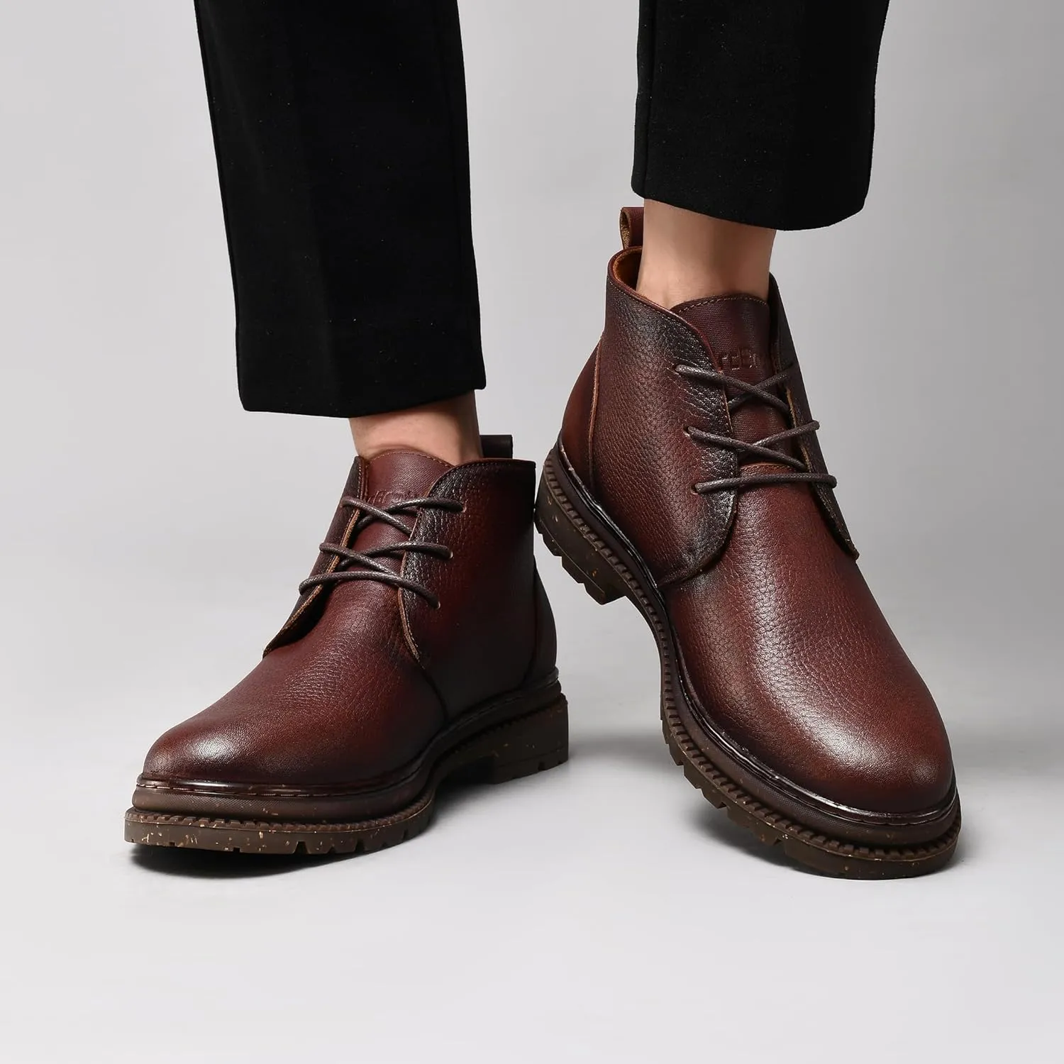 Chukka Boots Boots for Men Casual Boots Motorcycle Combat Ankle Boots Black Boots
