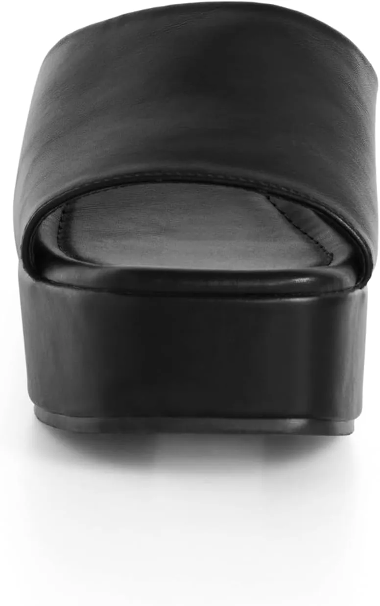 City Chic Women's Platform-Slidey Heeled Sandal