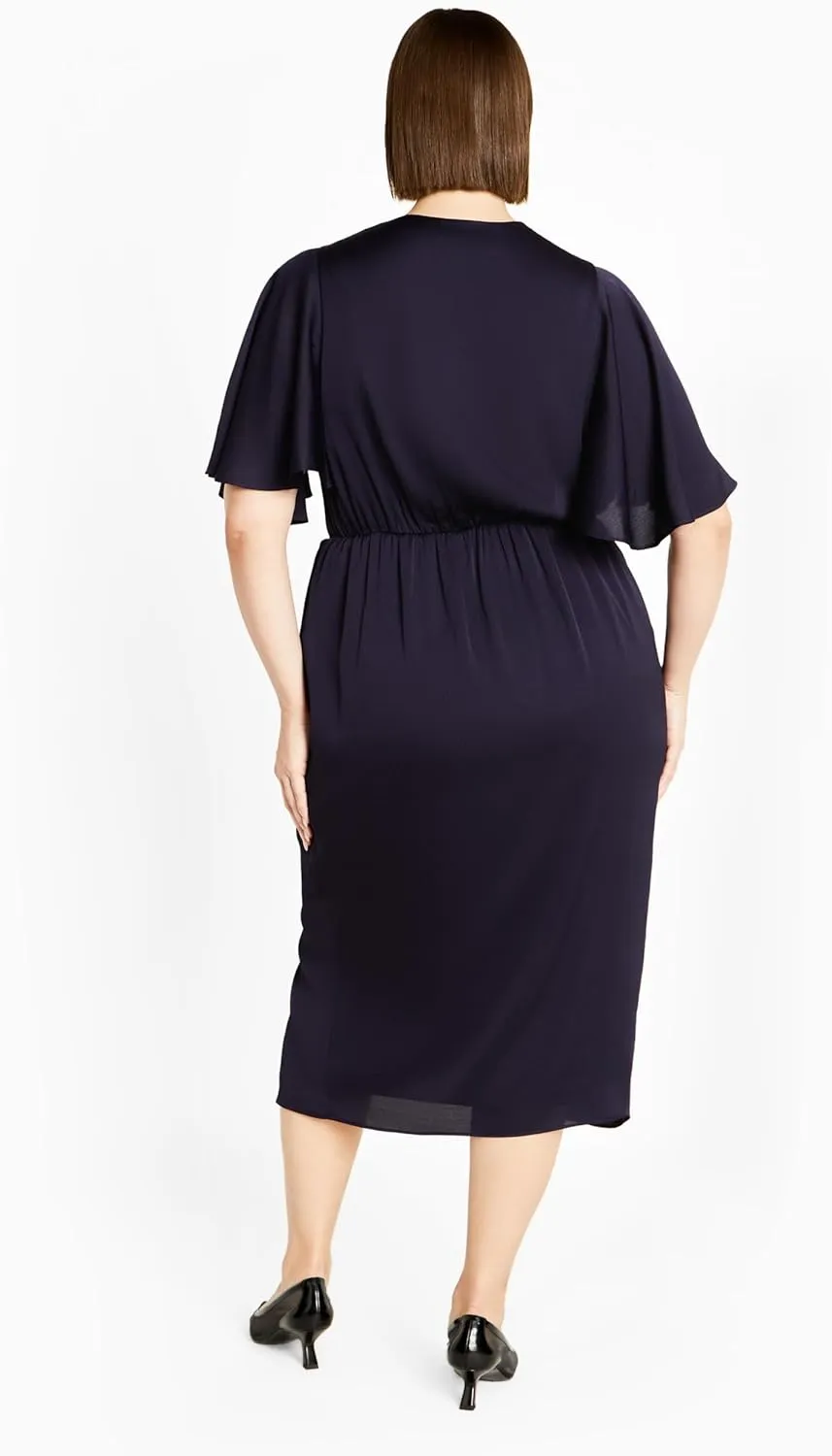 City Chic Women's Plus Size Soft Ruffle Dress