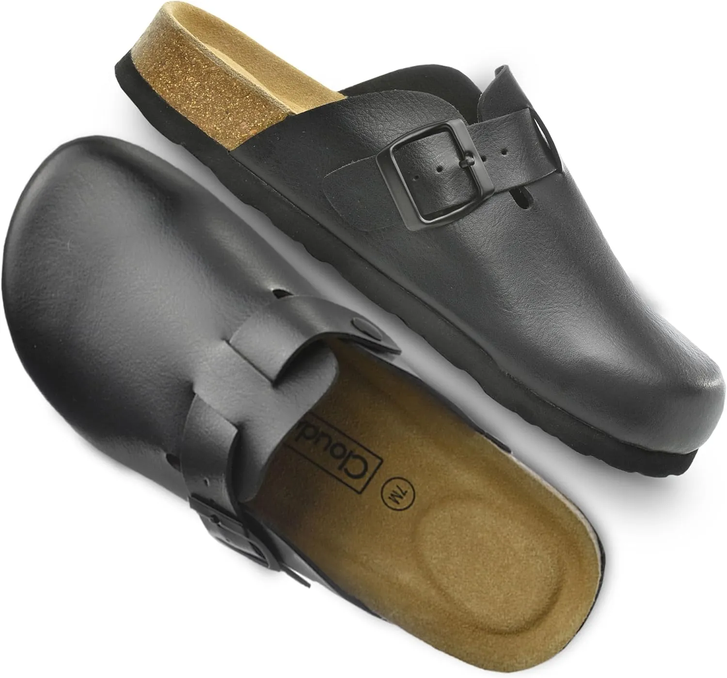 CLOUDAIR Farah Women's Clogs with Arch Support and Cork Footbed, Closed Toe Mules, House Slippers, Slip-On Design