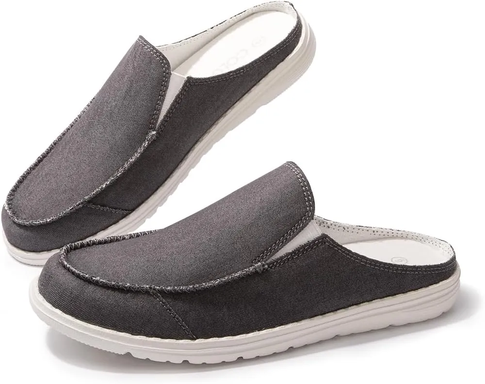Colgo Womens Mules Shoes, Comfortable Slip on Canvas Shoes for Women