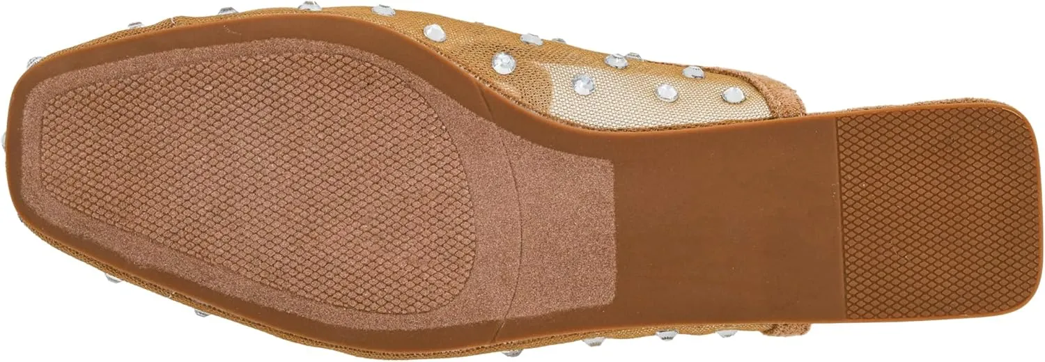 Corkys Footwear Hey Girl to Die for Slip-on Flat Mule - Rhinestone Mesh Body, Closed Toe, Breathable and Lightweight Elegance, Comfortable and Lightly Cushioned Insoles