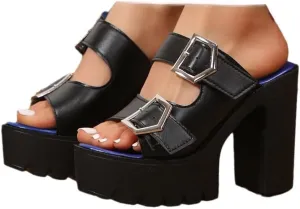 Corporate Goth Emo Shoes Office Business Causal Wedge Sandals Breathable Slip on Women Plus Size Open Toe Lightweight Running Comfortable Walking Tennis & Racquet Sport Standing All Day Beach Travel