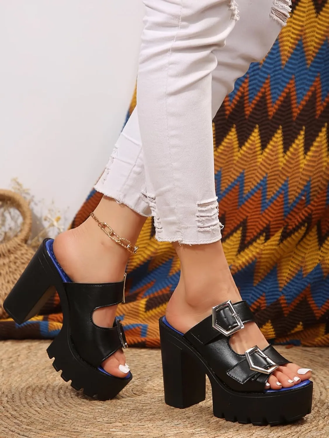 Corporate Goth Emo Shoes Office Business Causal Wedge Sandals Breathable Slip on Women Plus Size Open Toe Lightweight Running Comfortable Walking Tennis & Racquet Sport Standing All Day Beach Travel