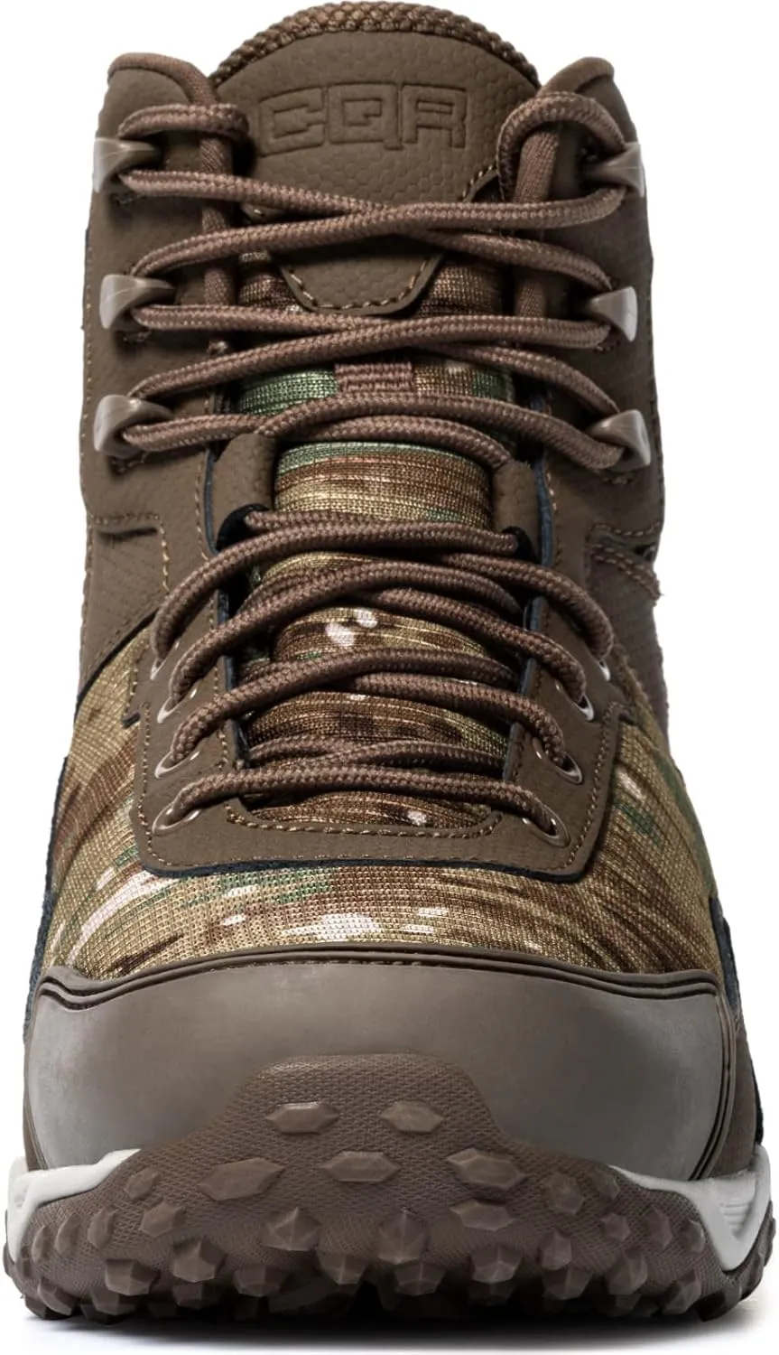 CQR Men's Military Tactical Boots, Lightweight 6 Inches Combat Boots, Durable EDC Outdoor Work Boots