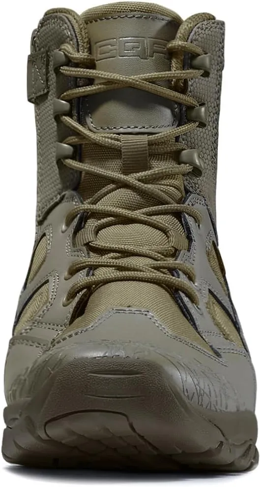 CQR Men's Military Tactical Boots, Lightweight 6 Inches Combat Boots, Durable EDC Outdoor Work Boots