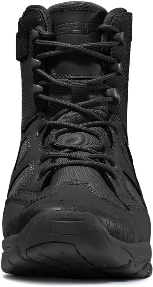 CQR Men's Military Tactical Boots, Lightweight 6 Inches Combat Boots, Durable EDC Outdoor Work Boots