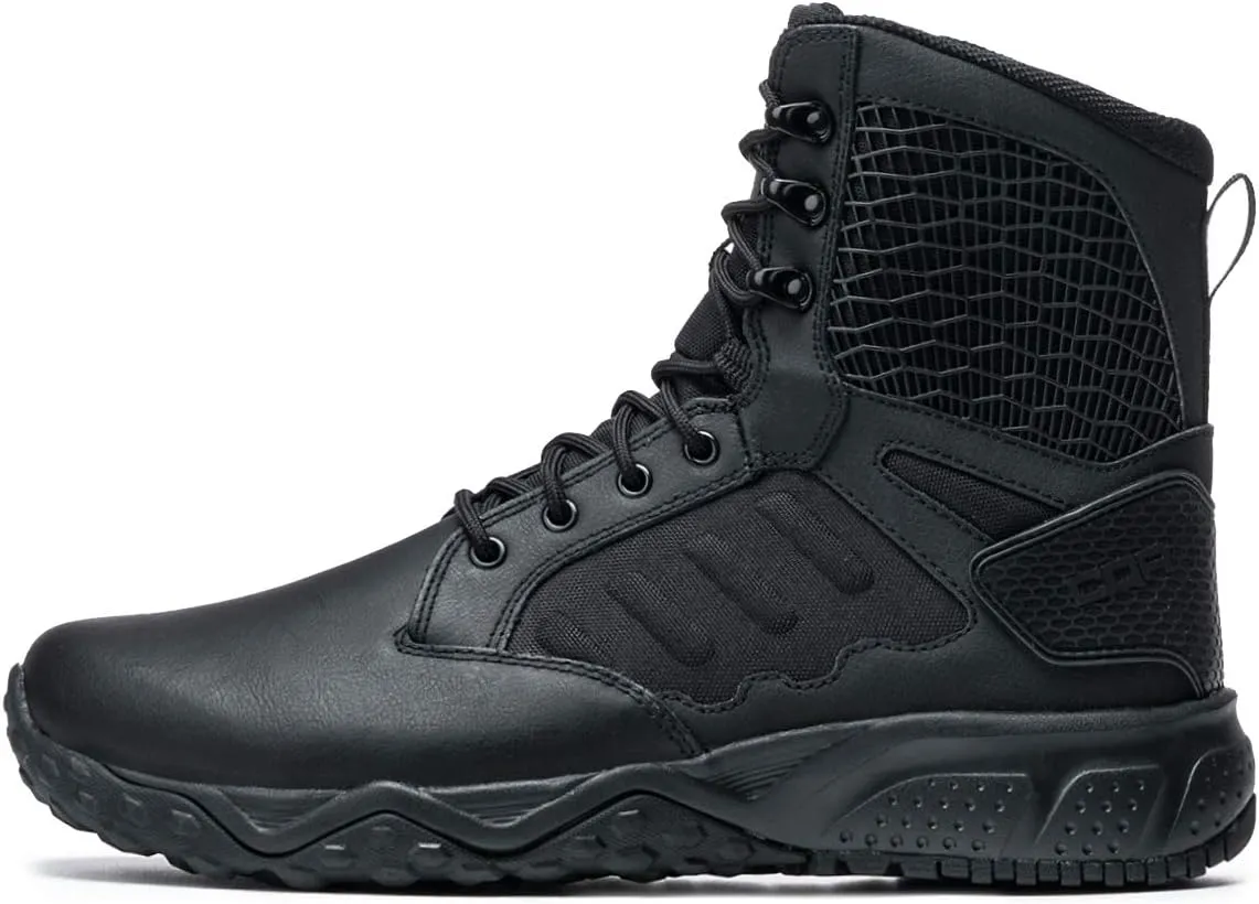 CQR Men's Military Tactical Boots, Lightweight 6 Inches Combat Boots, Durable EDC Outdoor Work Boots