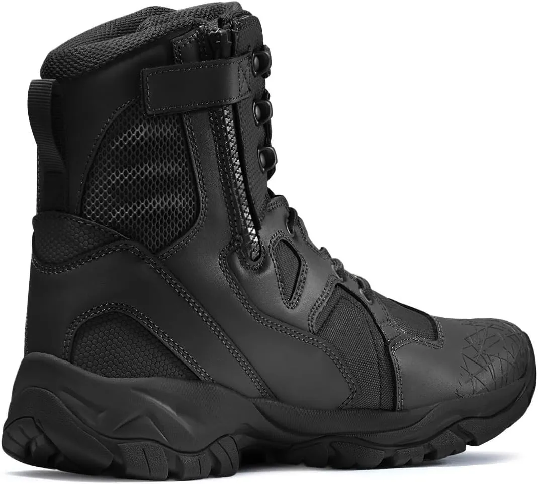 CQR Men's Military Tactical Boots, Lightweight 6 Inches Combat Boots, Durable EDC Outdoor Work Boots