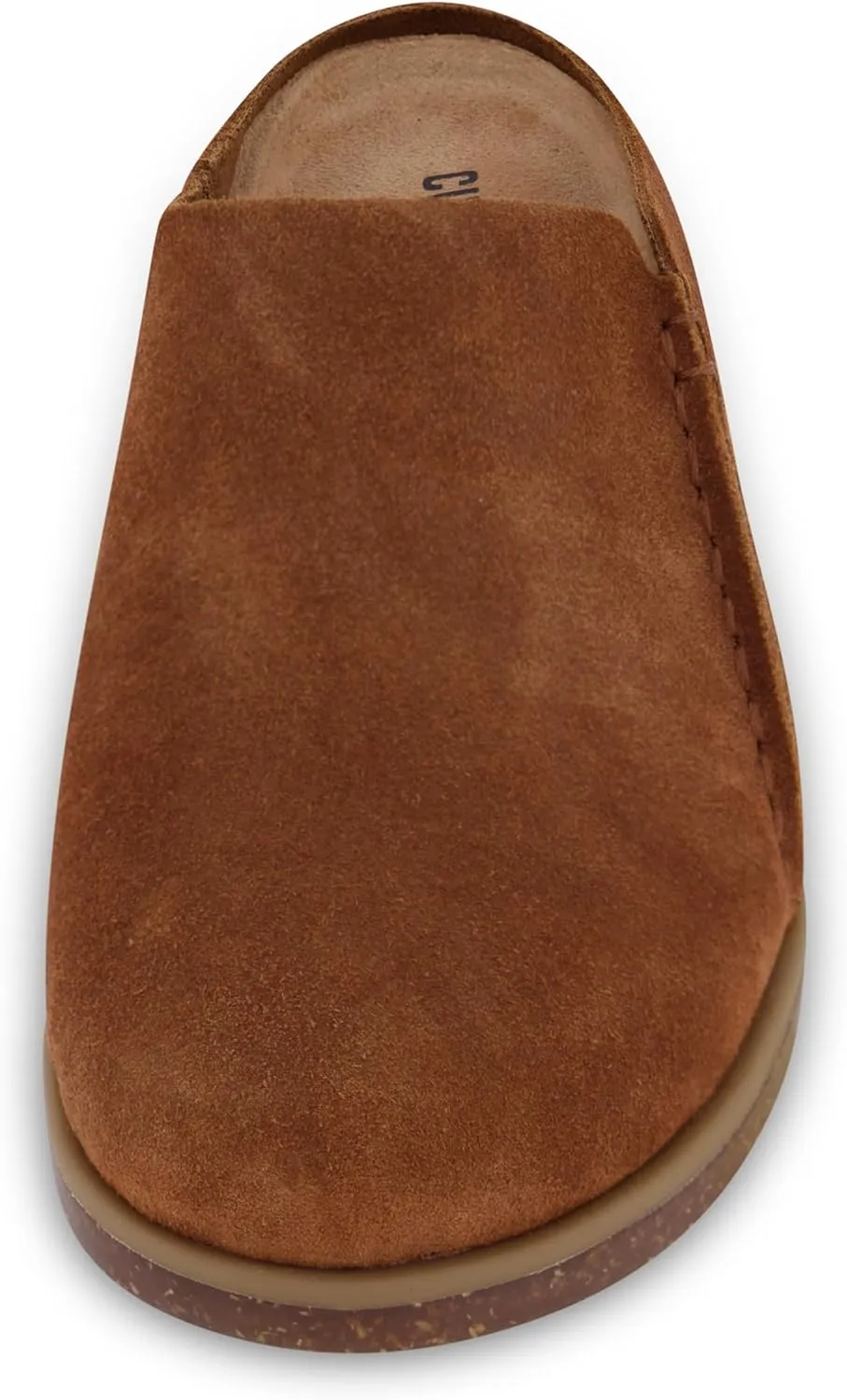 CUSHIONAIRE Women's Clay Genuine Leather footbed clog with  Comfort padding