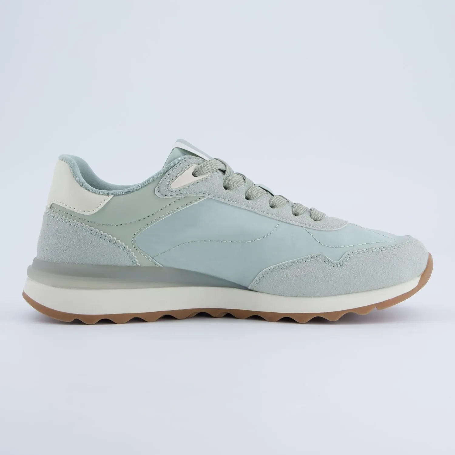 CUSHIONAIRE Women's Kicks lace up Nylon Sneaker  Comfort Foam, Wide Widths Available