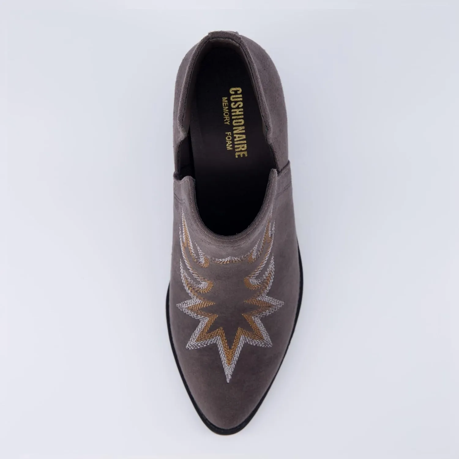 CUSHIONAIRE Women's Rustler Western bootie  Memory Foam, Wide Widths Available