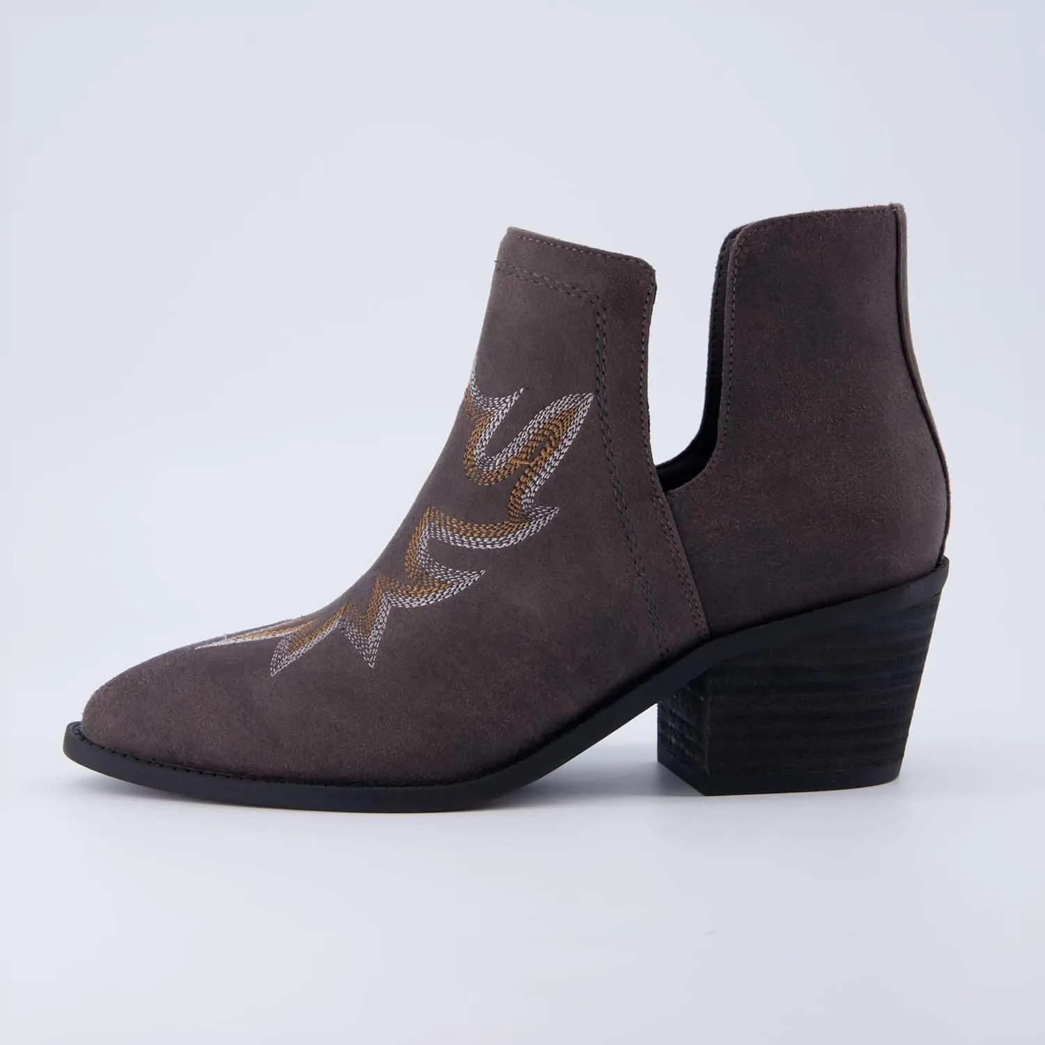 CUSHIONAIRE Women's Rustler Western bootie  Memory Foam, Wide Widths Available