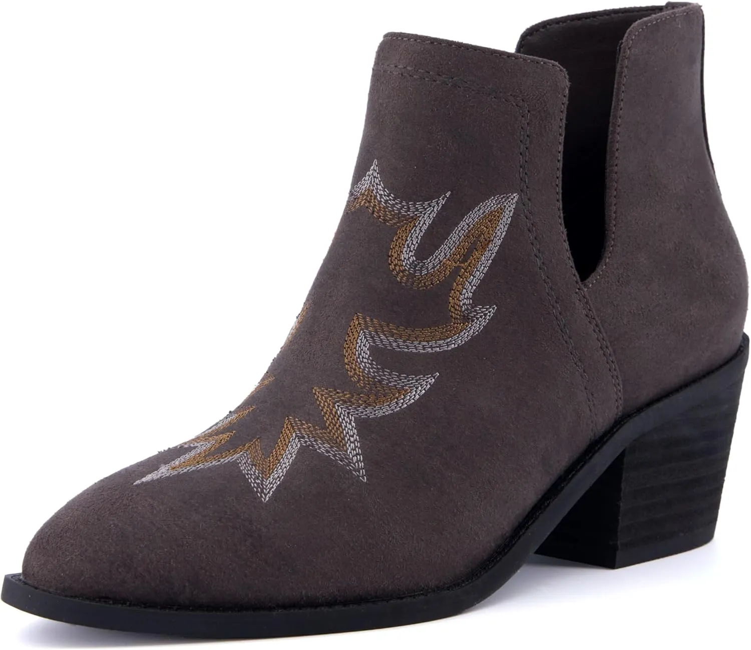 CUSHIONAIRE Women's Rustler Western bootie  Memory Foam, Wide Widths Available