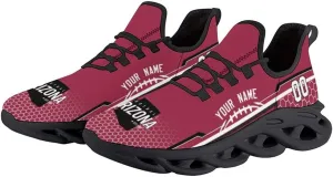 Custom City Football Flex Sneakers Personalized Name Number Athletic Shoes Fans Gifts Breathable Casual Shoes for Men Women