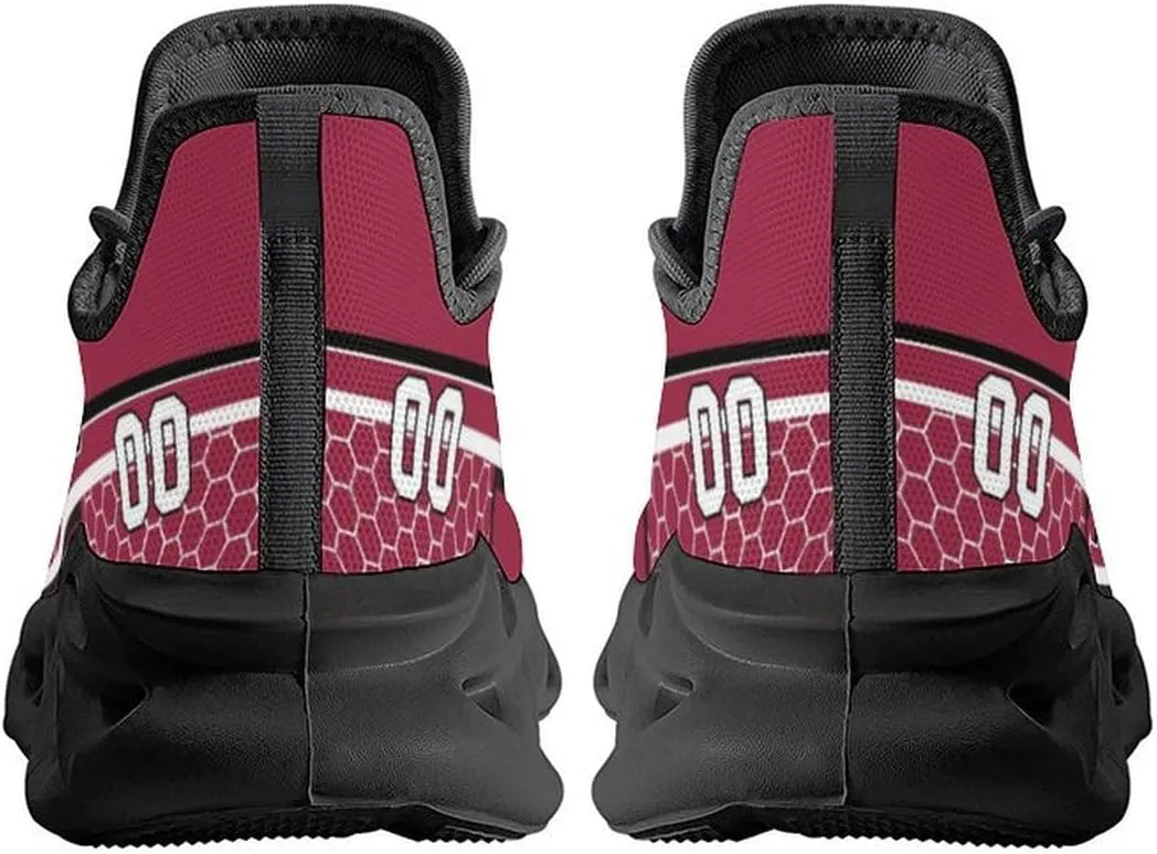 Custom City Football Flex Sneakers Personalized Name Number Athletic Shoes Fans Gifts Breathable Casual Shoes for Men Women