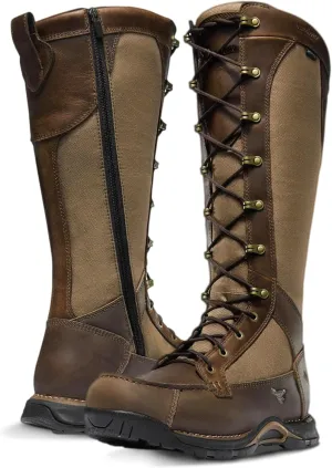 Danner Sharptail 17" Side-Zip Waterproof Snake Boots for Men - Full-Grain Leather and Nylon with 360° Snake Guard, Comfort Footbed & Traction Outsole