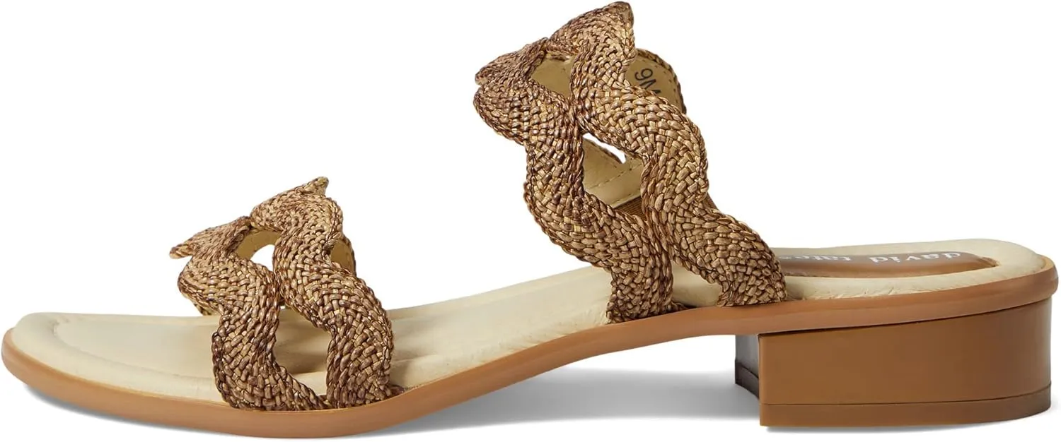 David Tate Womens Journey Woven Slip-On Heels