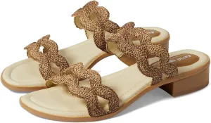 David Tate Womens Journey Woven Slip-On Heels