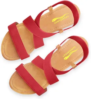 DAYDAYGO Women's Elastic Flat Sandals