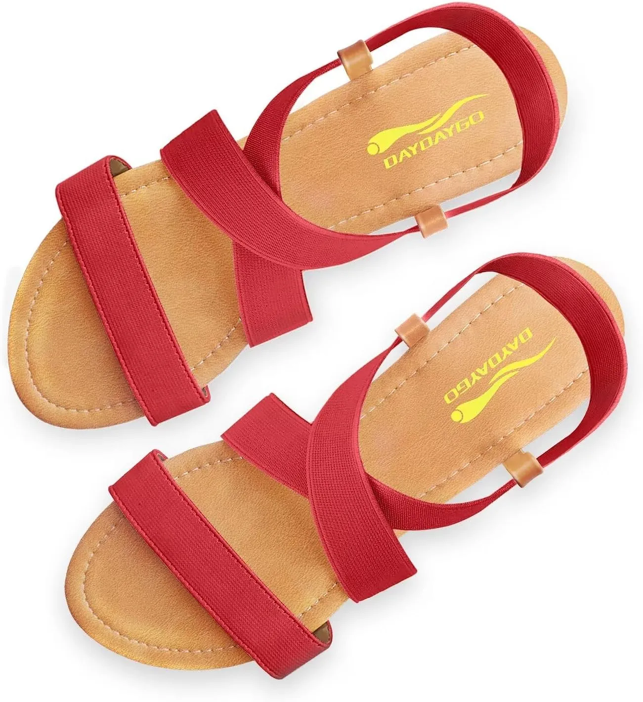 DAYDAYGO Women's Elastic Flat Sandals