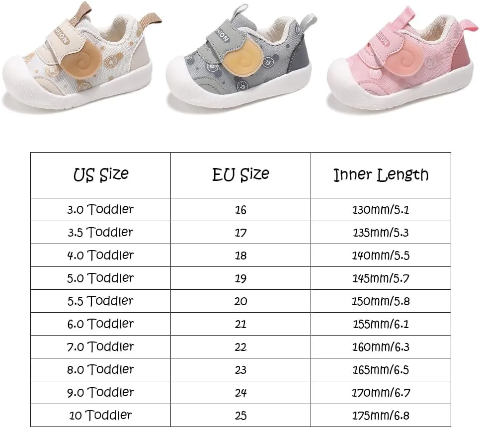 DEEKEY Toddler Boys Girls Tennis Barefoot Shoes Preschool Non Slip Lightweight Breathable First Walking Shoes Running Outdoor Shoes