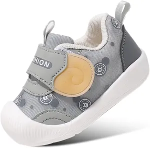 DEEKEY Toddler Boys Girls Tennis Barefoot Shoes Preschool Non Slip Lightweight Breathable First Walking Shoes Running Outdoor Shoes