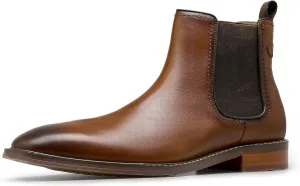DESAI Men’s Chelsea Boots Genuine Leather Dress Boots Casual Chukka Ankle Boots for Men
