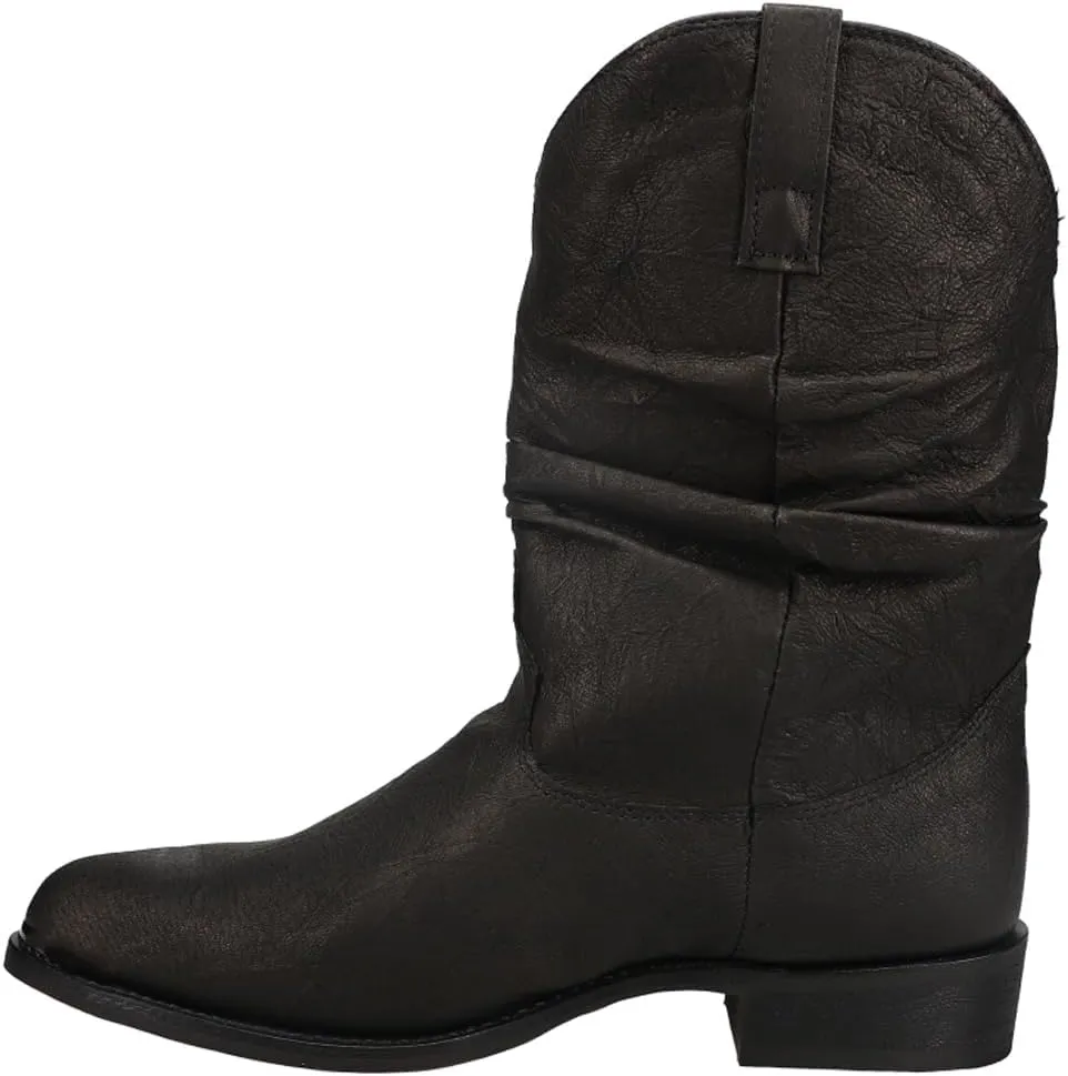 Dingo Mens Amsterdam Round Toe Casual Boots Mid Calf - Black