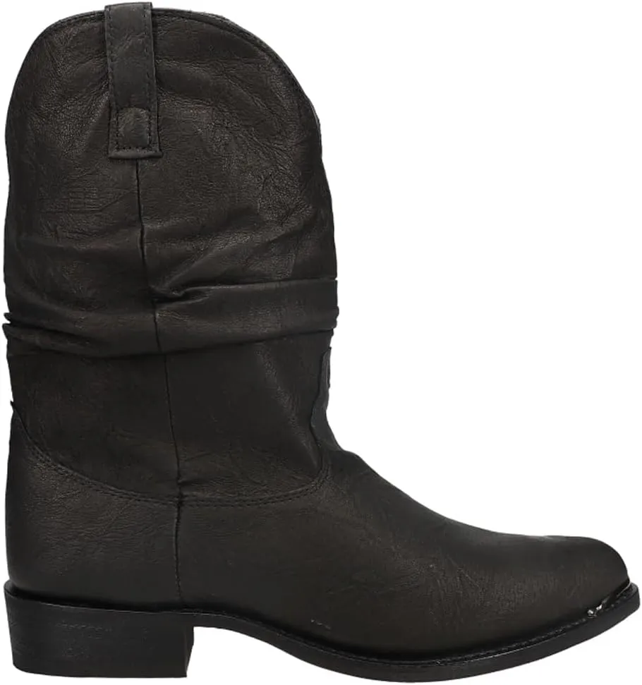 Dingo Mens Amsterdam Round Toe Casual Boots Mid Calf - Black
