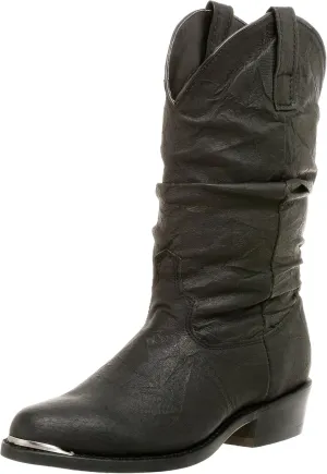 Dingo Mens Amsterdam Round Toe Casual Boots Mid Calf - Black